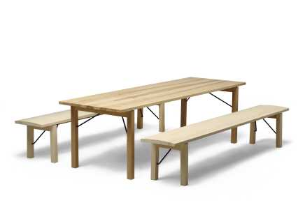 Arkitecture cabinet KVK3 Arkitecture table TJP3 and bench