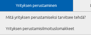 Uusi sisältö: aloittavan yrityksen etusivu Uusi etusivu Etusivulla on uusi ylänavigaatiopalkki, joka näkyy kaikkialla työtilassa liikuttaessa Palkin osiot ovat: ) Yrityksesi nimi (vie yrityksen