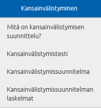 Uusi sisältö: aloittavan yrityksen etusivu Uusi etusivu Etusivulla on uusi ylänavigaatiopalkki, joka näkyy kaikkialla työtilassa liikuttaessa Palkin osiot ovat: ) Yrityksesi nimi (vie yrityksen