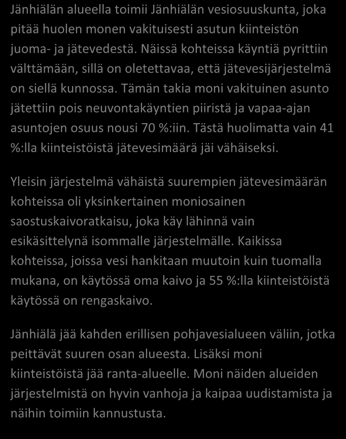 SAIMAAN VESIENSUOJELU- YHDISTYS RY JÄSSI 2015 ALUEKORTISTO JÄNHIÄLÄ / Lappeenranta 38/2015 Pohjavesialue Ranta-alue Taajaan asuttu alue Vedenottamon suoja-alue Vesihuollon kehittämisalue Muu