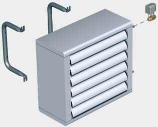 24 Ilmanlämmitin / Ilmanjäähdytin Tekninen esite Asennuspaketti, Cbox Cboxpaketin koko sisältö: Seinäkannatin, sarja ATDZ03 Lämpötilaanturi Automaattinen ilmanlämmittimen säädin, ATC, 1 x 230 V