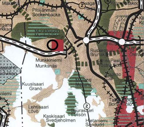 2 Ympäristöministeriön 30.0.204 vahvistamassa Uudenmaan 2. vaihemaakuntakaavassa suunnittelualueella ei ole merkintöjä. Yleiskaava Helsingin yleiskaava 2002:ssa (kaupunginvaltuusto 26.