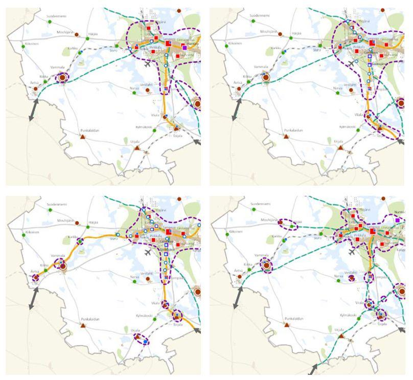 aluetta koskevia merkintöjä. Maankäytön vaihtoehtojen jälkeen on valmisteltu maakuntakaavaluonnos, jonka Pirkanmaan maakuntahallitus hyväksyi 16.2.2015 kokouksessaan.