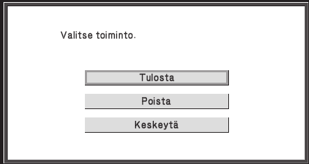 TULOSTUS TALLENNETUN TIEDOSTON TULOSTUS Säilytystoiminnolla tallennettu tiedosto voidaan avata ja tulostaa tarvittaessa.