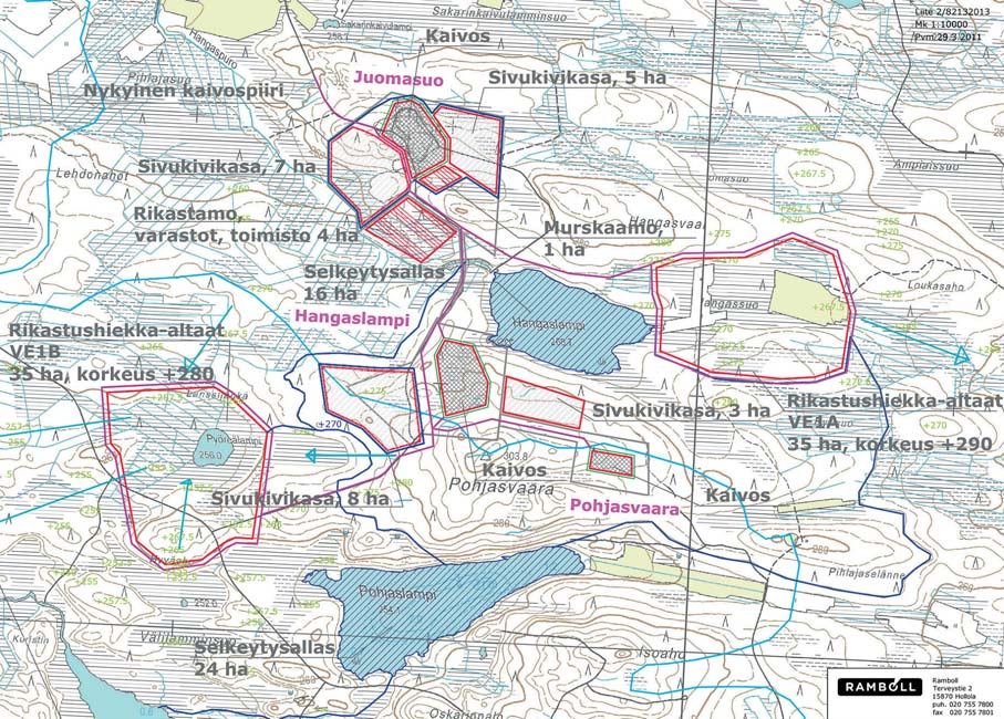 5.3 HANKEVAIHTOEHDOT 5.3.1 Vaihtoehto 0 (VE0) Hankkeen toteuttamatta jättäminen Hankkeen toteuttamatta jättäminen tarkoittaa sitä, että kyseisillä alueilla ei käynnistetä kaivostoimintaa eikä