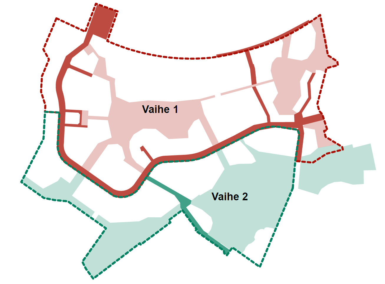 Kaupunkiuudistus - vaiheistus Rakentamisen on arvioitu toteutuvan 10-15 vuodessa Kaavaehdotus voidaan tehdä esim.