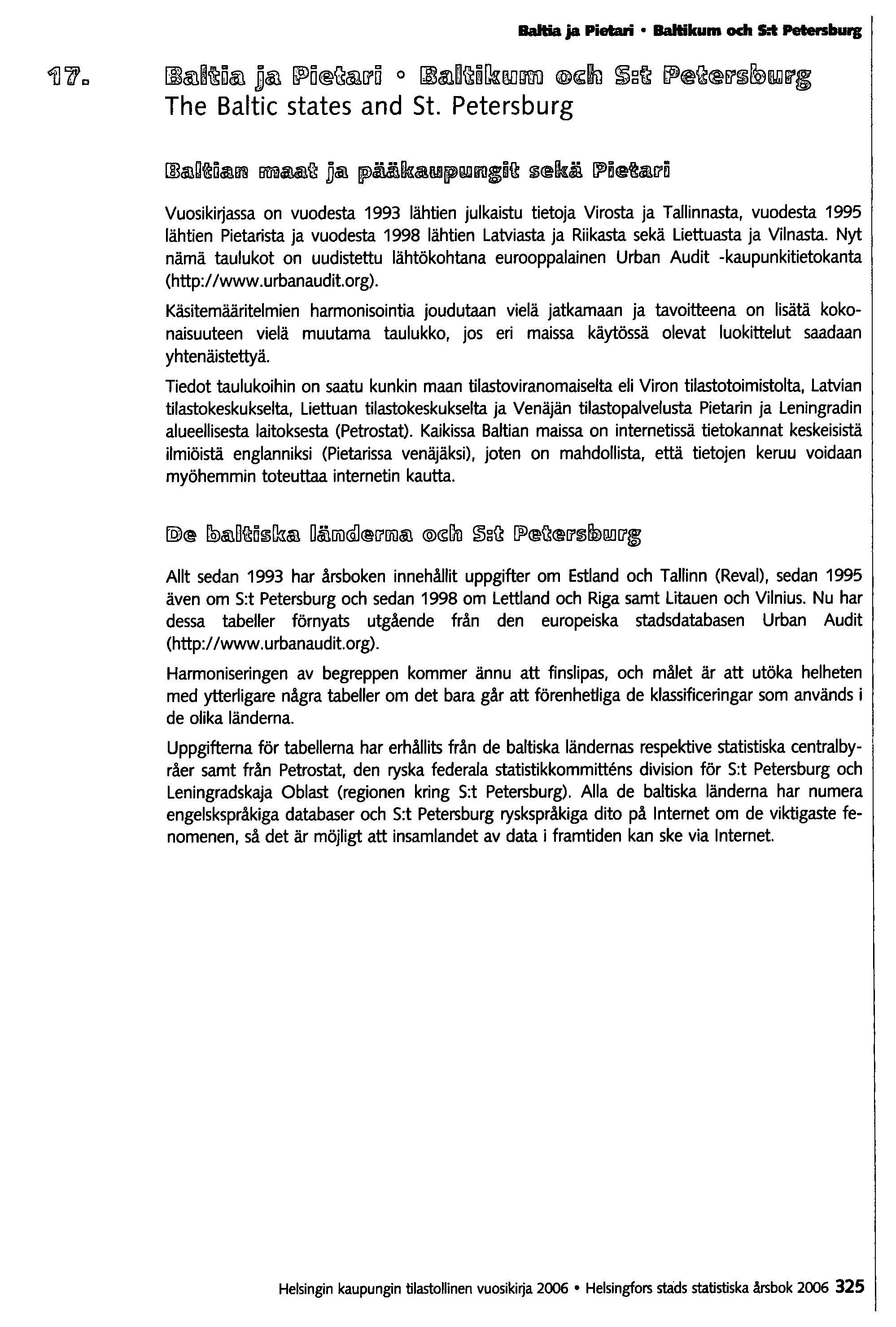 BaItia ja Pietari Ballikum och S:t Petenbul'l 1.] et D [J~~~~<1ID D~ @'ö ~Cåi1.[l"å 0 IItID~~~rl«0JJbIDU @~~ ~g~ ~e~@ef'~~imlffi'1 The Baltic states and St.