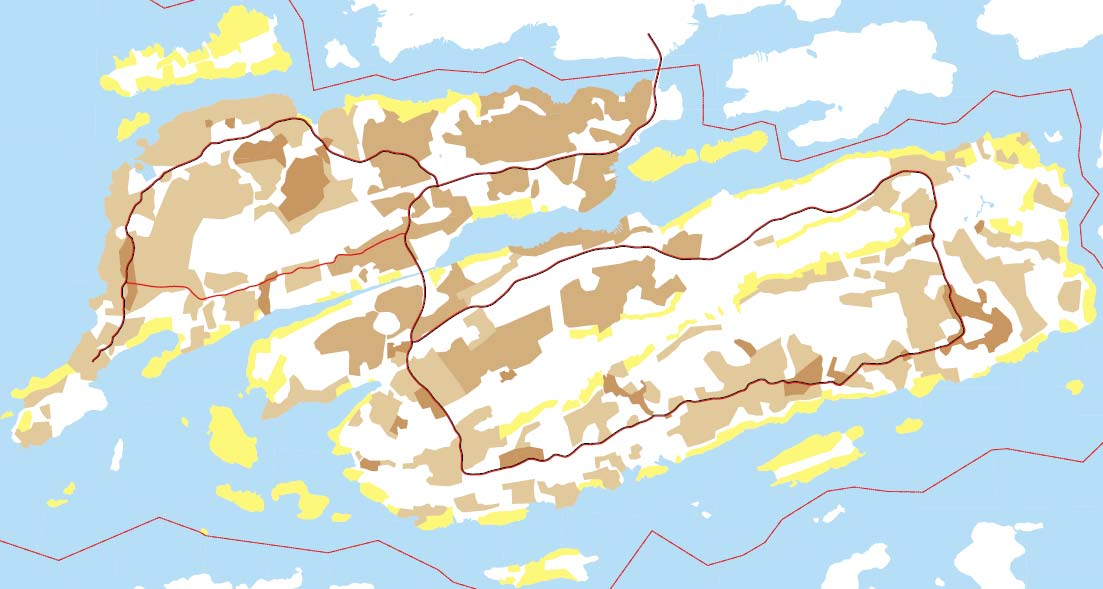 Asuinalueet, loma-asuntoalueet 7 Asuntoalueet on osoitettu neljänä aluevaraustyyppinä A, asuntoalue, A-1, asuntoalue ranta-alueella, AP, pientalovaltainen asuntoalue ja AT, kyläalue.