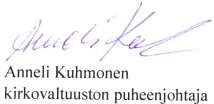 KIRKKOVALTUUSTO 2/2015 KOKOUSKUTSU Inarin seurakunnan kirkkovaltuuston kokous pidetään, jos Jumala niin suo, tiistaina 15. joulukuuta 2015 klo 18.00 Ivalon kirkon seurakuntasalissa.