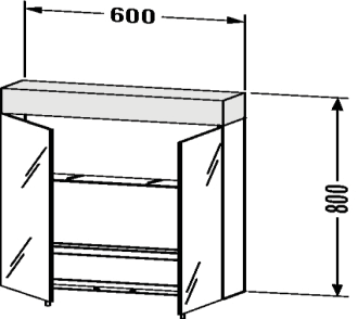 Vero Design by Kurt Merki Jr. l x k x s Vero peili valolla, keski- 1800 x 800 x 142 ja alahyllyllä, 180cm IP 44 VE 7362.xx 2371,78 2 941,00 1 x sensorikytkin alaoikea VE 7362.