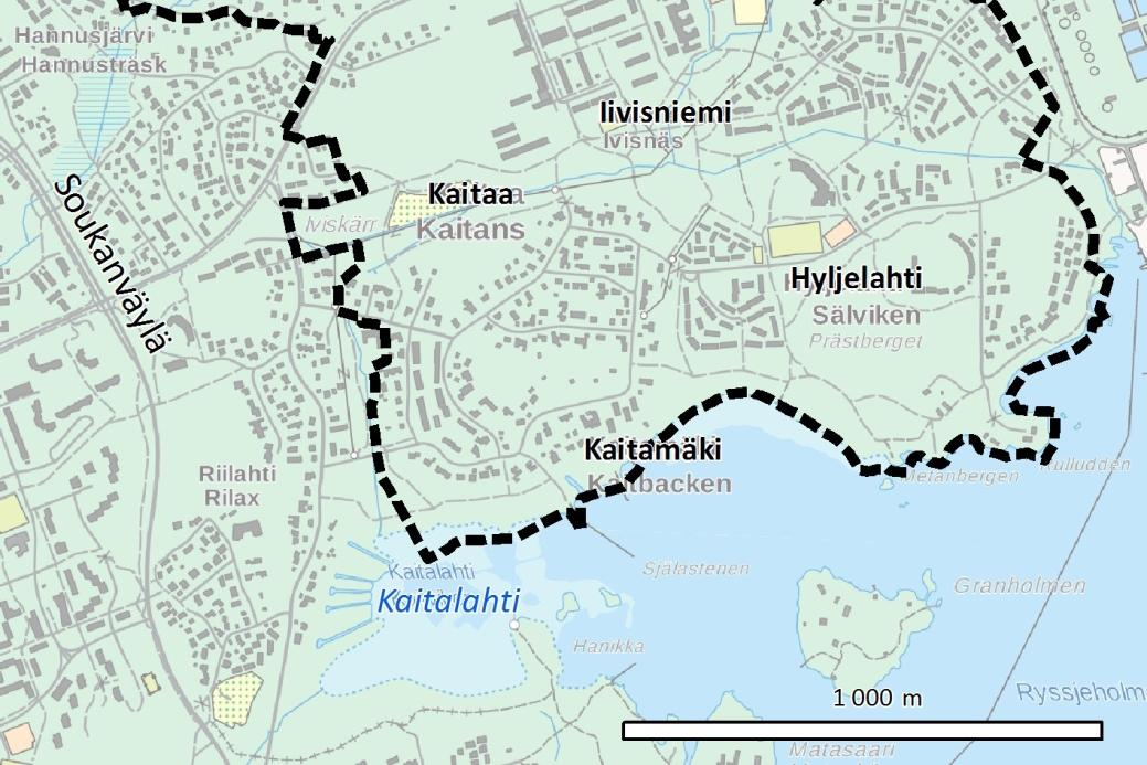 1.3 Kaavaluonnoksen sisältö Kaitaa-Iivisniemen osayleiskaavaluonnoksen 10.6.