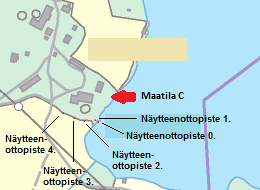 43 (74) KUVA 14. Maatilan C sijainti. Kuvakaappaus: Paikkatietoikkuna [2013c]. Karttapalvelu. Muokattu.