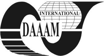1571 Annals of DAAAM for 2010 & Proceedings of the 21st International DAAAM Symposium, Volume 21, No. 1, ISSN 1726-9679 ISBN 978-3-901509-73-5, Editor B.