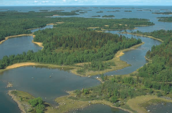 Slåttskäret, Mustasaari. Kuva: Arto Hämäläinen Ahvenanmaan rannikoilla ja saaristossa olevat metsäiset ja pensastoiset luontotyypit, jotka ovat jääkauden jälkeisen maankohoamisilmiön vaikutuspiirissä.