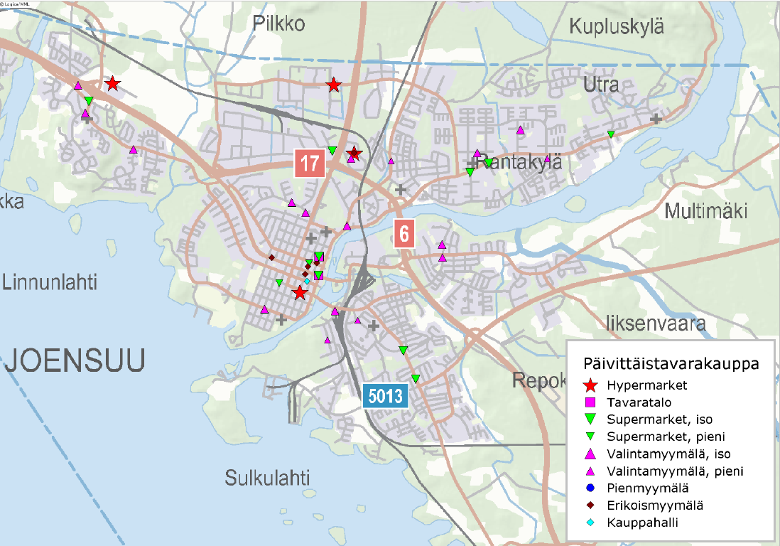 Yleiskaavassa suunnittelualue osoitetaan aluekeskuksen keskustatoimintojen alueeksi (CA).