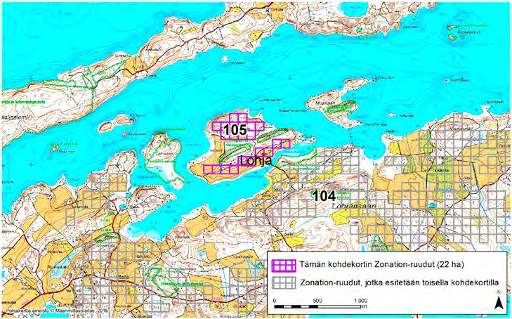 Lohja, Zonation-aluetunnus 105 LOHJA (105) Seppälänsaari kuuluu luonnon monimuotoisuudeltaan kaikkein arvokkaimpiin alueisiin Suomessa.