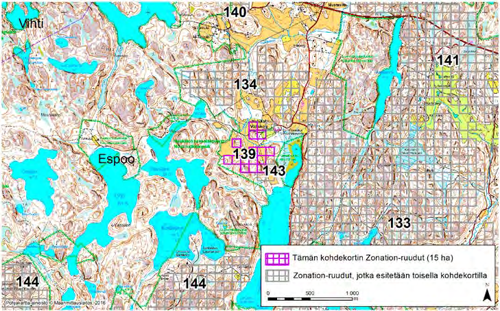 Espoo, Zonation-aluetunnus 139 ESPOO (139) Alue sijaitsee Espoon pohjoisosissa Velskolan (Vällskog) kylän tienoilla pelto- ja metsäalueella.