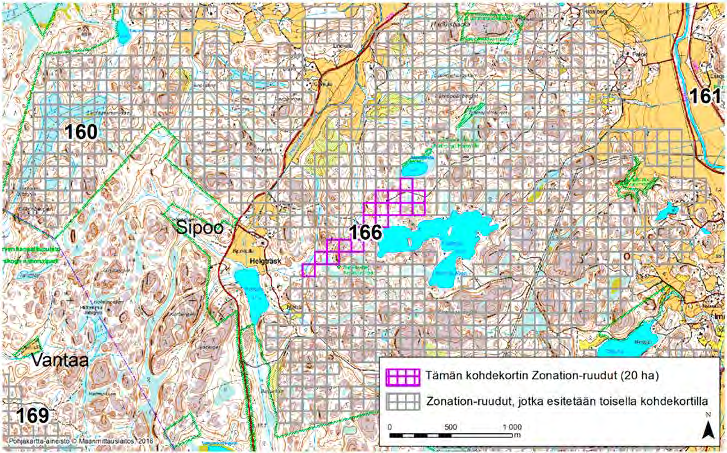 Sipoo, Zonation-aluetunnus 166 SIPOO (166) Alue sijaitsee Immersbyn kylässä Sipoon länsiosassa osin Fiskträsk-järven rannalla.