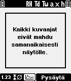 KÄYTTÖOHJE Kuvaajan aika-asteikkoa voi muuttaa Päävalikossa. Oletusarvon mukaan kuvaaja muuttaa automaattisesti aika-asteikkoa niin, että mittaustiedot näkyvät.