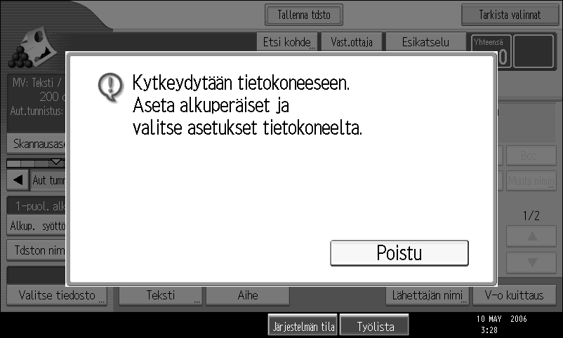 Alkuperäisten skannaaminen TWAIN-verkkoskannerilla TWAIN-verkkoskannerin pääpiirteet Tässä osassa kerrotaan perusasioita TWAIN-verkkoskannerista.