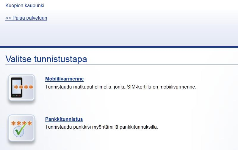 Kuopion kaupunki Asiakkaan ohje 19 (22) 5 Tunnistautuneen käyttäjän toiminnot Käyttäjä voi tunnistautua pankkitunnuksilla palautepalveluun, jolloin käyttäjän antamat palautteet rekisteröityvät