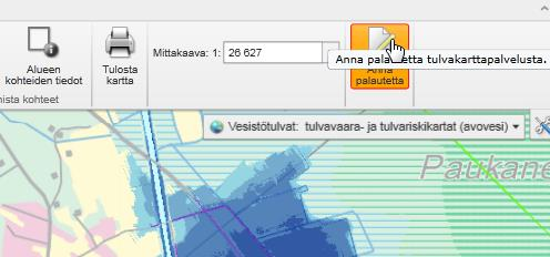 W tulvakarttapalveluun tieto, onko riskikartoitus tehty vai ei.