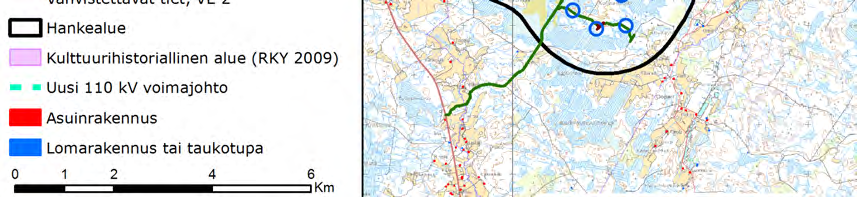 FCG SUUNNITTELU JA TEKNIIKKA OY Kattiharjun tuulivoimapuisto 261 Kuva 10.74.