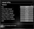 Configuring Language Preferences You can operate the TV s language settings using this menu. Press MENU button and select the Settings icon by using or button. Press OK button to view Settings menu.