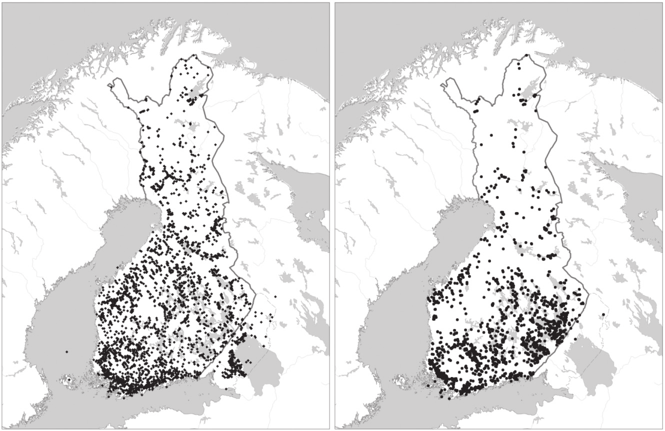 lukuun ottamatta isketty kiviesineistö on jätetty keruun ulkopuolelle.