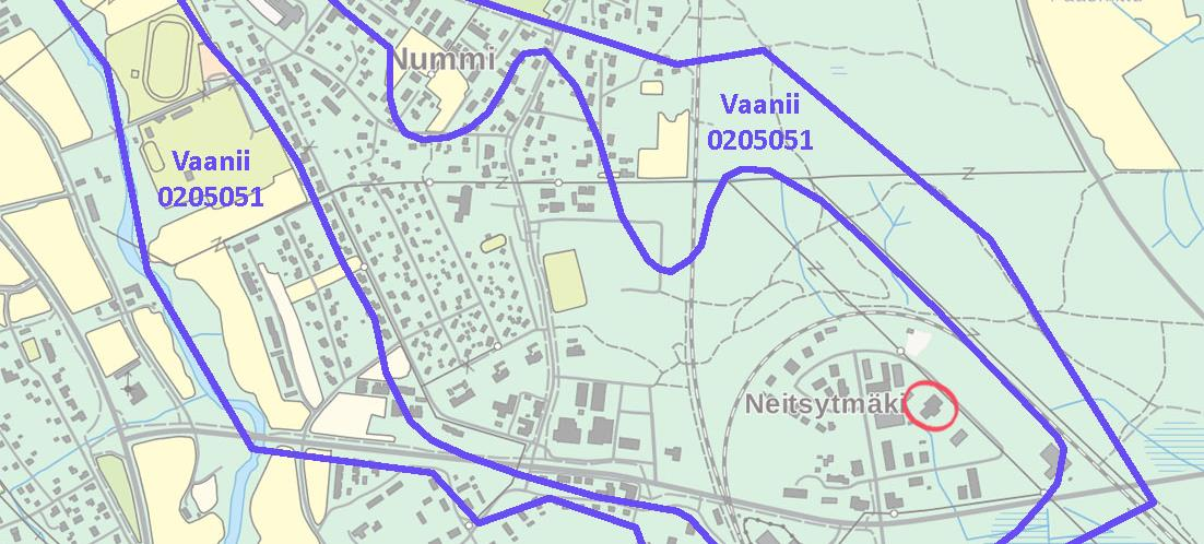 3.1.2. Luonnonympäristö Korttelien 658 ja 655 välissä on metsikkö, joka toimii osana Neitsytmäen teollisuusalueen halki kulkevaa viherkäytävää.