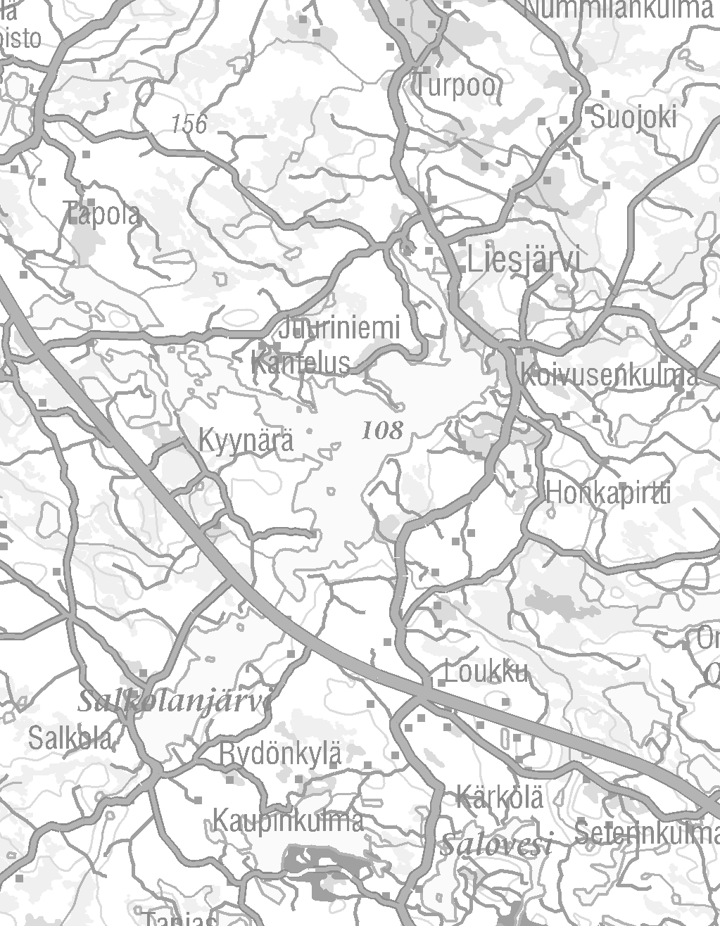 HE 109/2004 vp 5 Liesjärven kansallispuisto 0 1 2 km LIITE LIESJÄRVEN KANSALLISPUISTON LAAJENNUS