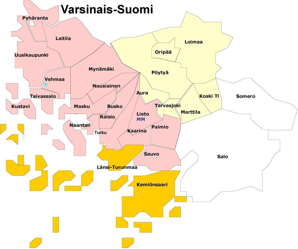 Somero Kustavi Masku Naantali Raisio Rusko Lieto MM Kaarina