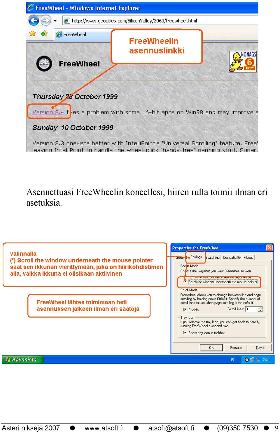 ilman eri asetuksia.