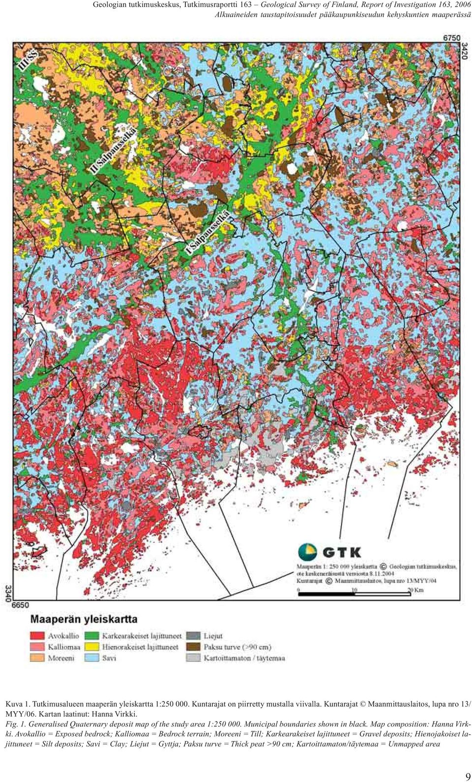 Municipal boundaries shown in black. Map composition: Hanna Virkki.