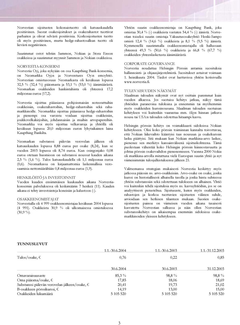 Suurimmat ostot tehtiin Sammon, Nokian ja Stora Enson osakkeissa ja suurimmat myynnit Sammon ja Nokian osakkeissa.