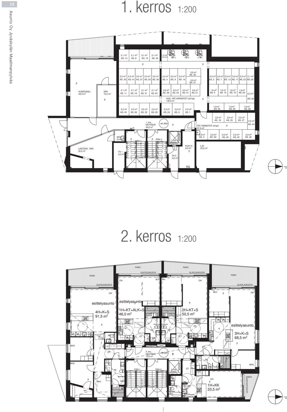 ÄYTÄVÄ 0, m +,00,0 m,0 m,0 m A. A. A., m A. IRT.VARATOT (9 kpl), m LATENV. VAR. 0, m IIV.,0 m PRH PRH. krs.,0 m, m HII,0 m T,0 m T, m 9 x x 0 9 x x 0 9 x x 0 9 x x 0 UIV.H. 9,0 m,0 m A.