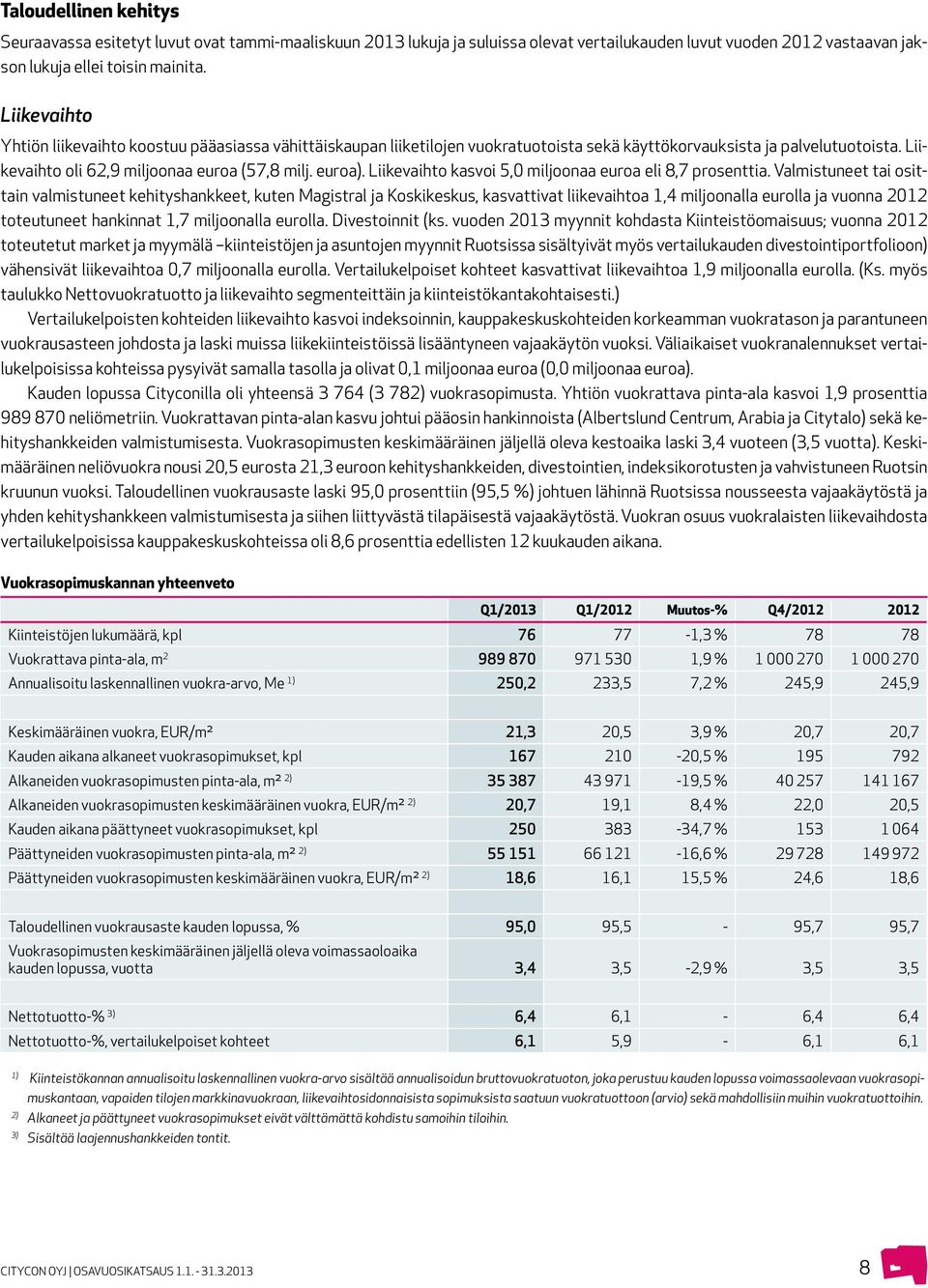 Liikevaihto kasvoi 5,0 miljoonaa euroa eli 8,7 prosenttia.