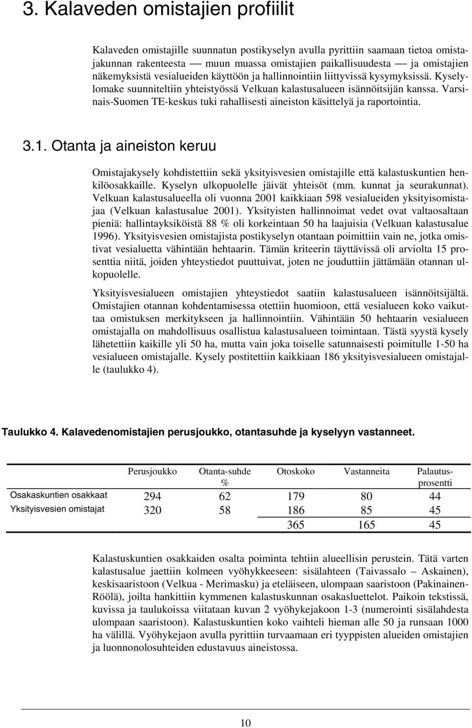 Varsinais-Suomen TE-keskus tuki rahallisesti aineiston käsittelyä ja raportointia. 3.1.