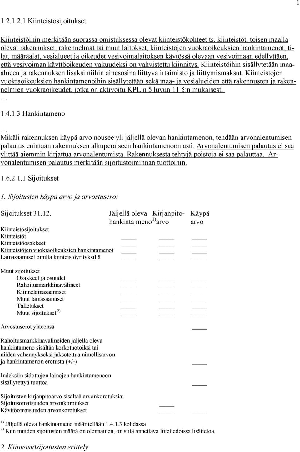 olevaan vesivoimaan edellyttäen, että vesivoiman käyttöoikeuden vakuudeksi on vahvistettu kiinnitys.