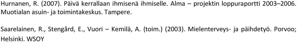 Muotialan asuin- ja toimintakeskus. Tampere. Saarelainen, R.