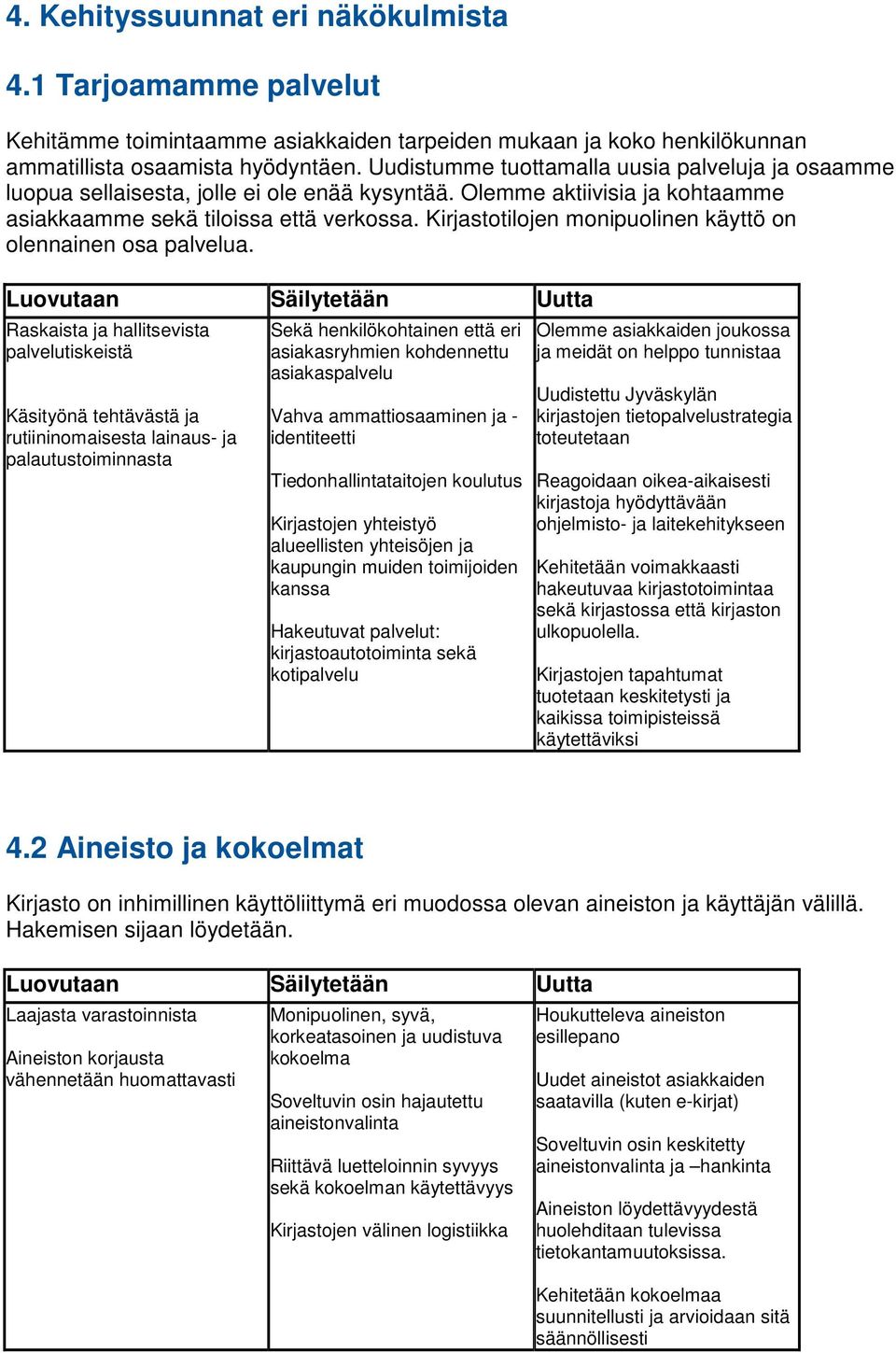 Kirjastotilojen monipuolinen käyttö on olennainen osa palvelua.