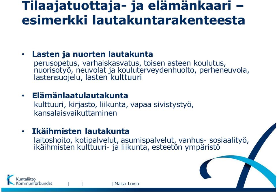 lasten kulttuuri Elämänlaatulautakunta kulttuuri, kirjasto, liikunta, vapaa sivistystyö, kansalaisvaikuttaminen