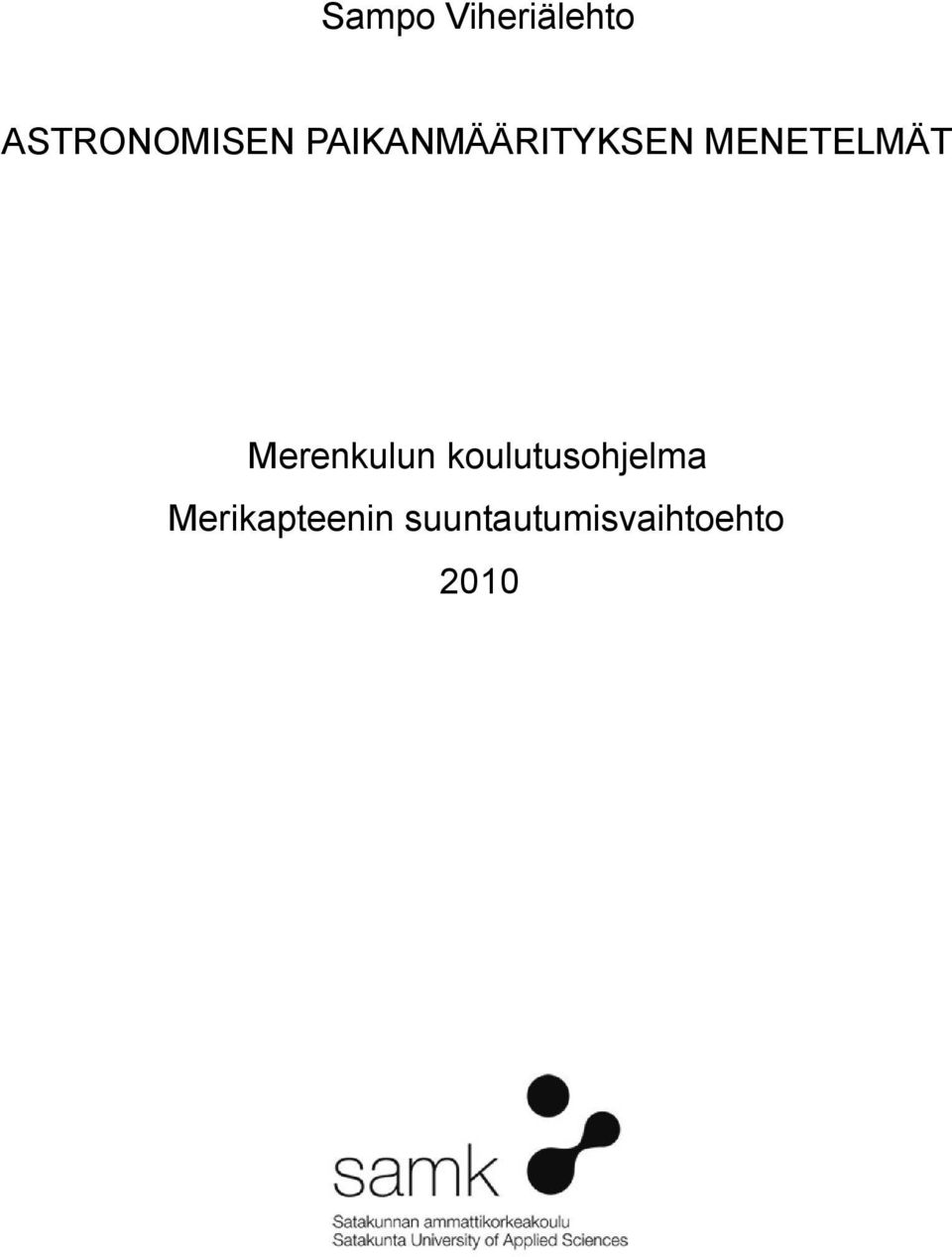Merenkulun koulutusohjelma