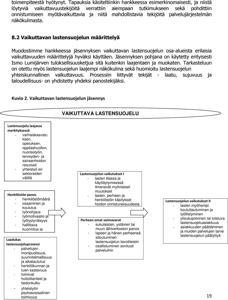 mahdollistavia tekijöitä palvelujärjestelmän näkökulmasta. 8.