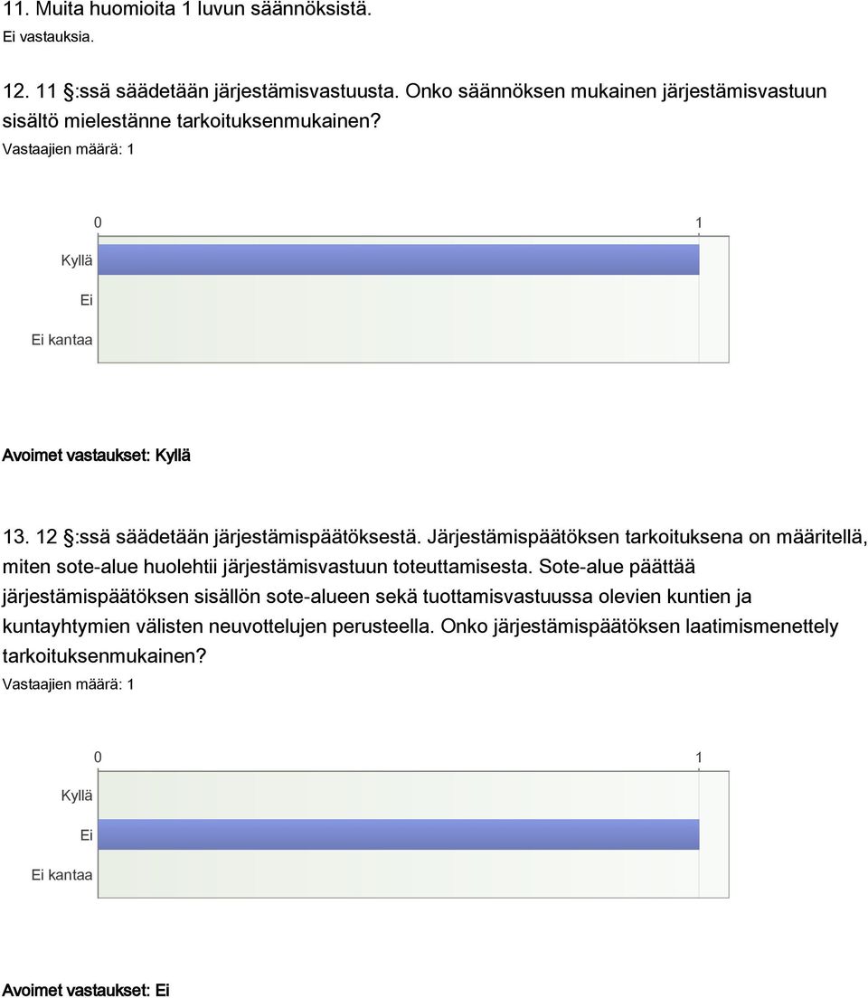 12 :ssä säädetään järjestämispäätöksestä. Järjestämispäätöksen tarkoituksena on määritellä, miten sote-alue huolehtii järjestämisvastuun toteuttamisesta.