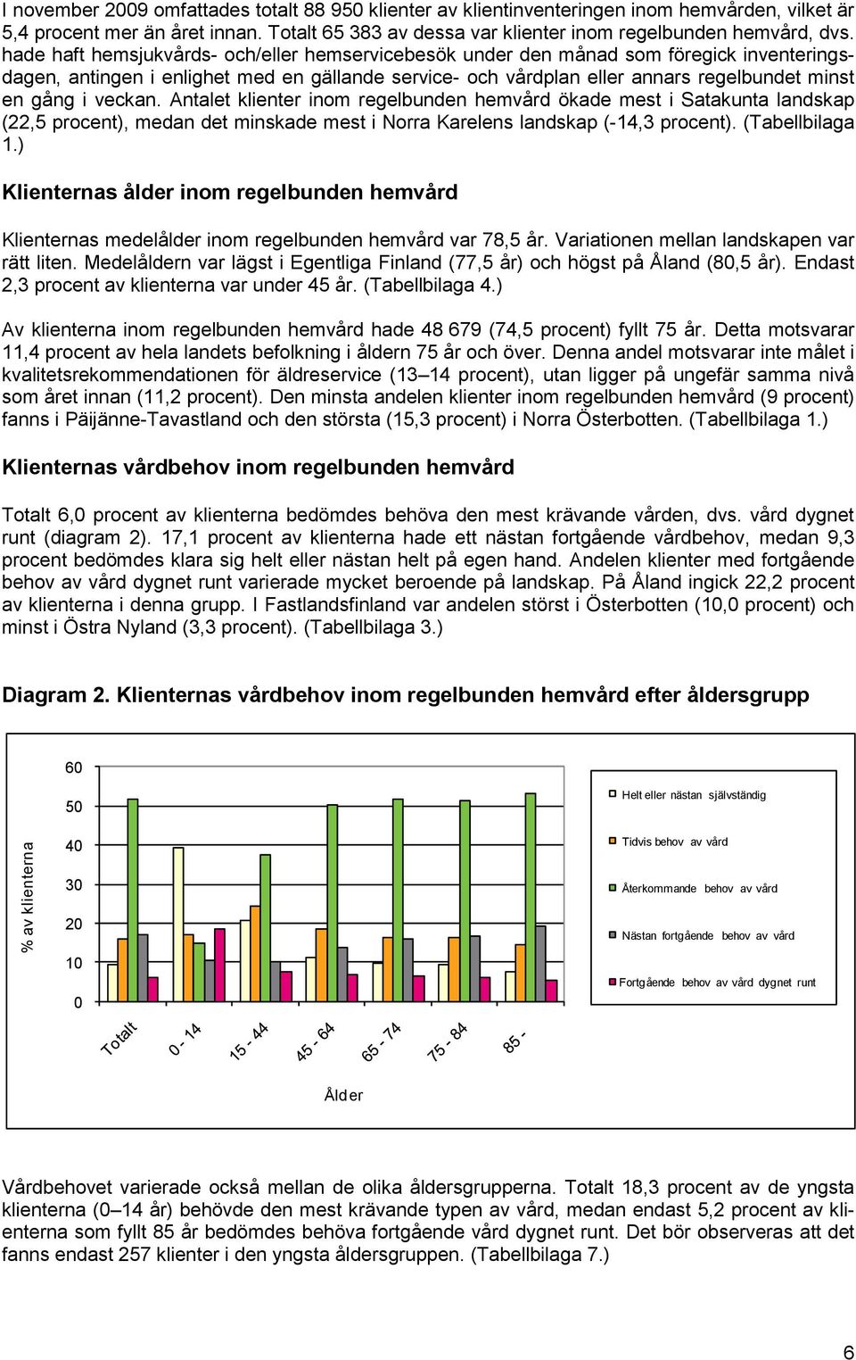 hade haft hemsjukvårds- och/eller hemservicebesök under den månad som föregick inventeringsdagen, antingen i enlighet med en gällande service- och vårdplan eller annars regelbundet minst en gång i