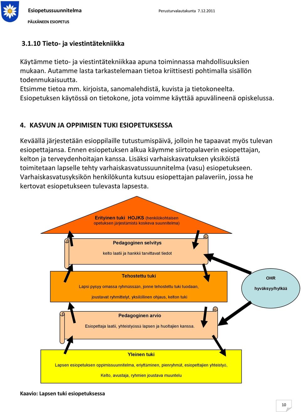 Esiopetuksen käytössä on tietokone, jota voimme käyttää apuvälineenä opiskelussa. 4.