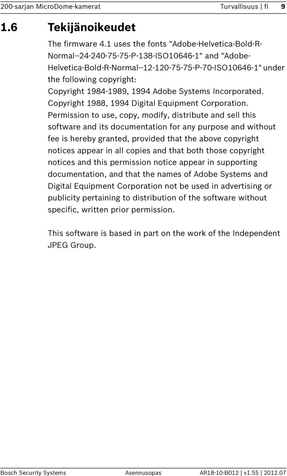 1994 Adobe Systems Incorporated. Copyright 1988, 1994 Digital Equipment Corporation.