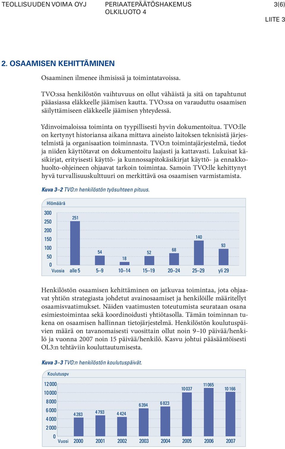 Ydinvoimaloissa toiminta on tyypillisesti hyvin dokumentoitua. TVO:lle on kertynyt historiansa aikana mittava aineisto laitoksen teknisistä järjestelmistä ja organisaation toiminnasta.