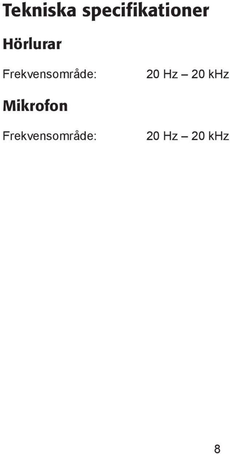 20 Hz 20 khz Mikrofon